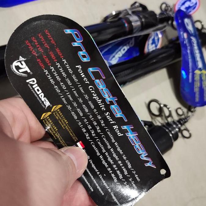 joran pioneer surf pasiran pantai pro caster heavy 360 390 420 450