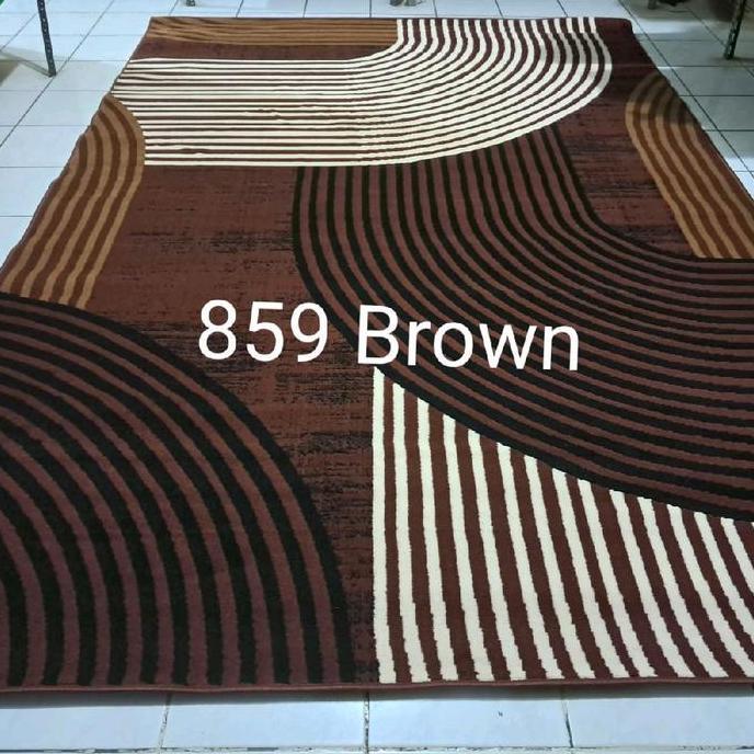 OK KARPET PERMADANI MOMENTO MODERNO JUMBO 210X310 CM COKLAT CREAM GOLD ''
