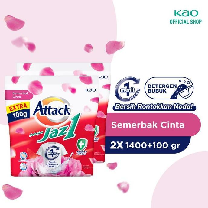 Attack Jaz1 Twinpack - Deterjen Bubuk Sabun Cuci Baju