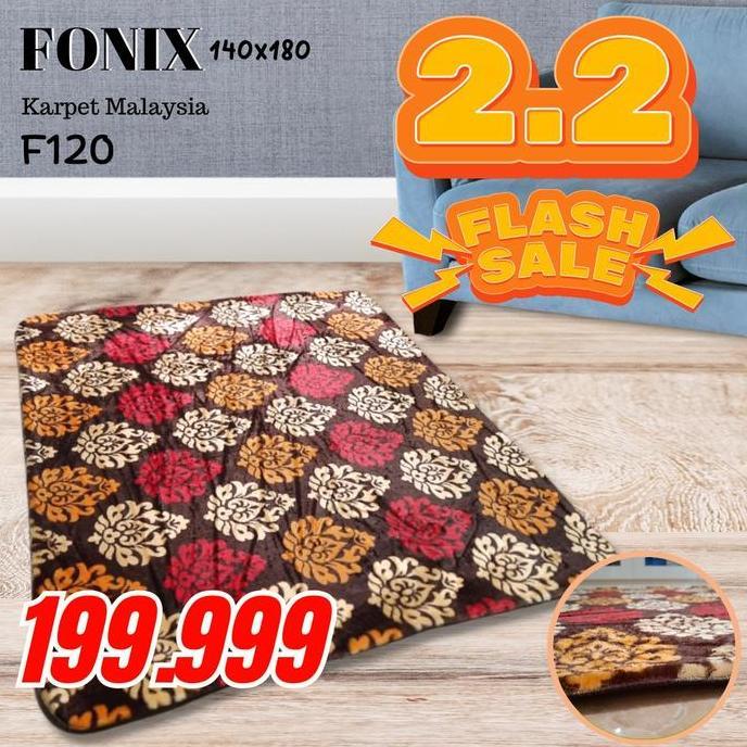 OK KARPET BUSA FONIX MALAYSIA BULU SUPER LEMBUT ANTI SLIP 140X180 F120 ''
