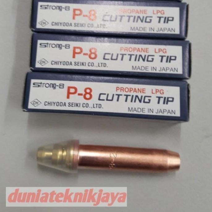 DV238 >> Cutting tip chiyoda strong 8 strong8 LPG PROPANE st8 nomor no 1 2 3 st 8 no.1 no.2 no.3
