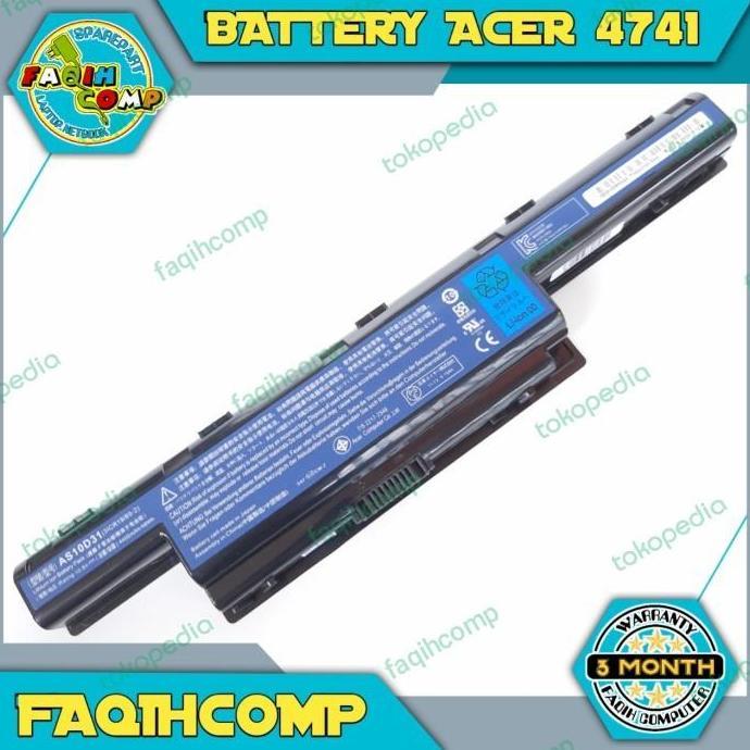 DF96 >> Baterai Original Laptop Acer 4750 4741 4738 4738Z