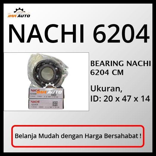BEST DEAL BEARING NACHI 6204 POLOS LAHER BEARING ORIGINAL NACHI 6204 C3 