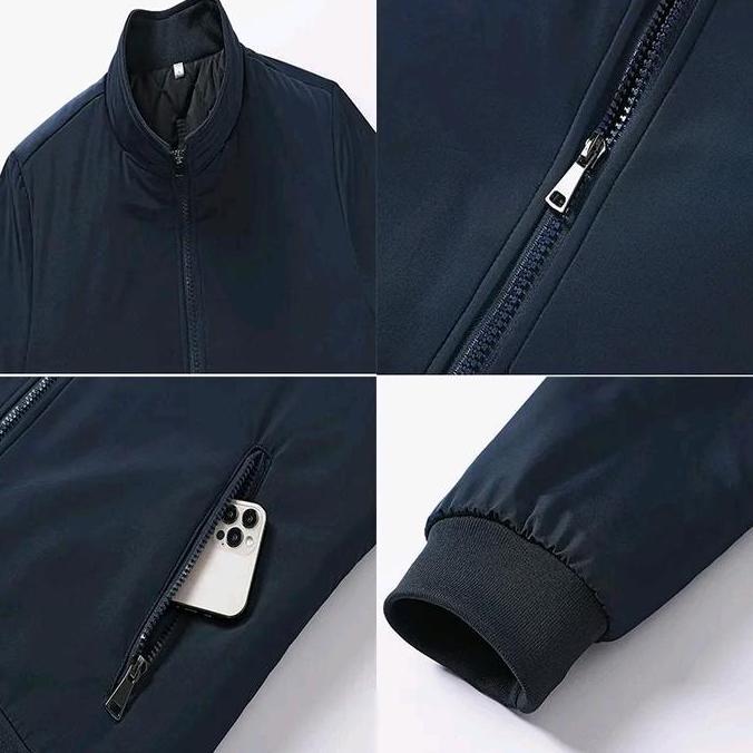 PALING MURAH JAKET BOMBER PRIA WATERPROOF / WINDPROOF TEBAL DAN HANGAT Nyaman Pas Brown Cuci Dingin 