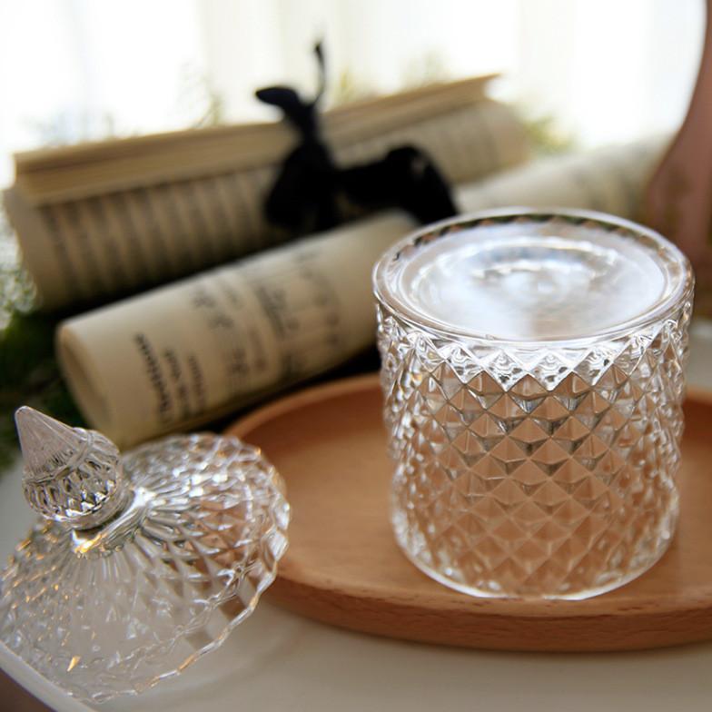Toples Kristal Mewah / Toples Kaca Besar / Toples Penyimpanan / Toples Kaca Emas Dengan Tutup Kedap 