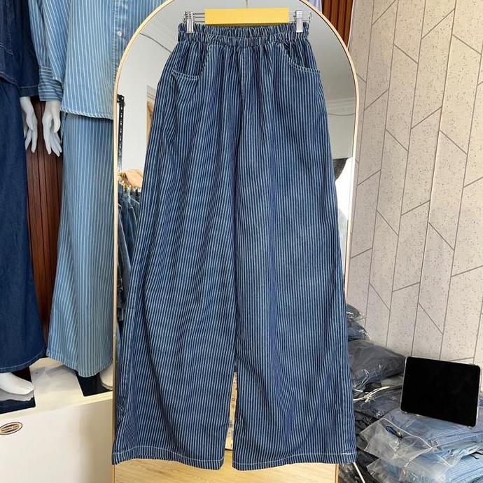 Cafaya Setelan Rok Dan Atasan Premium Kekinian Setelan Denim Wanita Dewasa Setelan Jeans Wanita Co