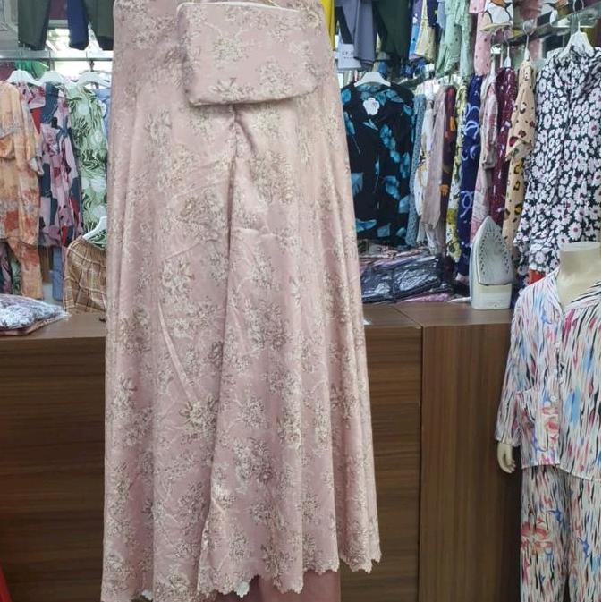 mukena bahan silk santorini