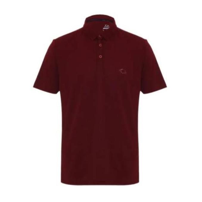 Baju Badminton Pria Astec Garth Polo Maroon