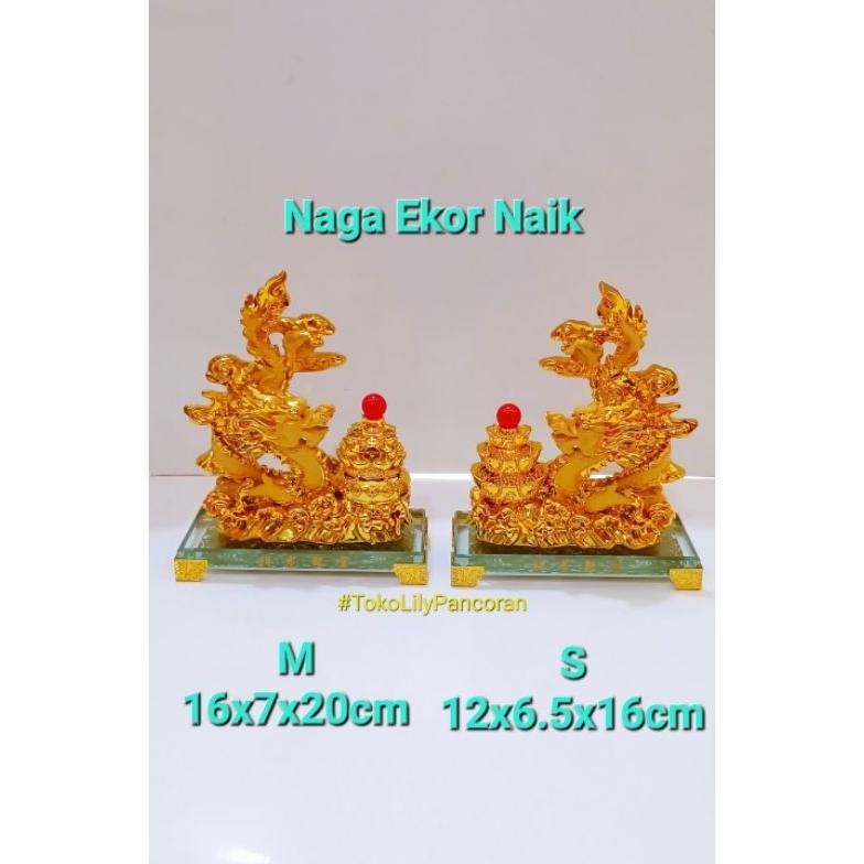 Pajangan Imlek Shio Naga 2024 / Patung Hiasan Imlek / Dekorasi Imlek / Patung Naga Imlek / Pajangan 