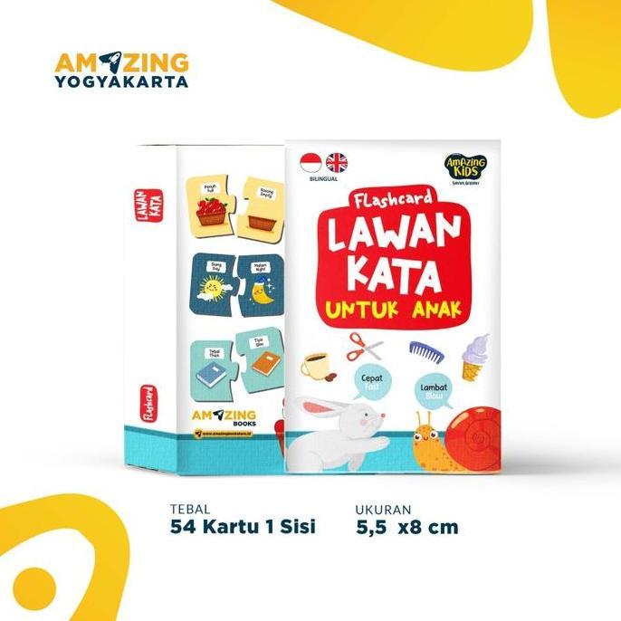 AMAZING Flashcard Lawan Kata / Kartu Edukasi Anak
