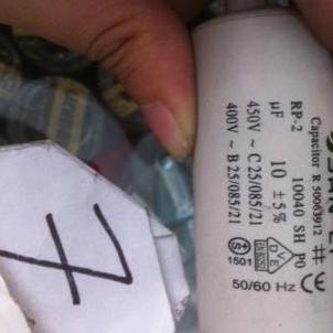 kapasitor mesin air 10 mikro 200 watt MURAH