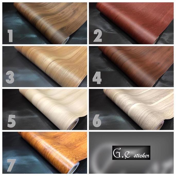[ROLL] Sticker motif kayu stiker skotlet variasi dekorasi wood