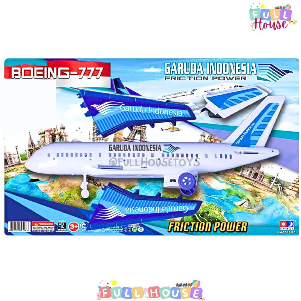 OFFICIAL MAINAN PESAWAT TERBANG ANAK JUMBO / PESAWAT TERBANG GARUDA INDONESIA / MAINAN MERAKIT PESAW
