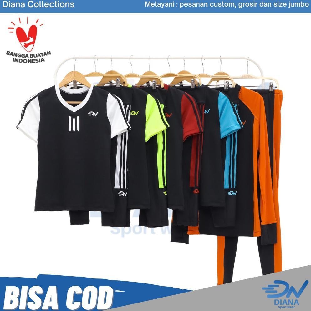 CUCI GUDANG Setelan pakaian senam aerobik wanita jumbo