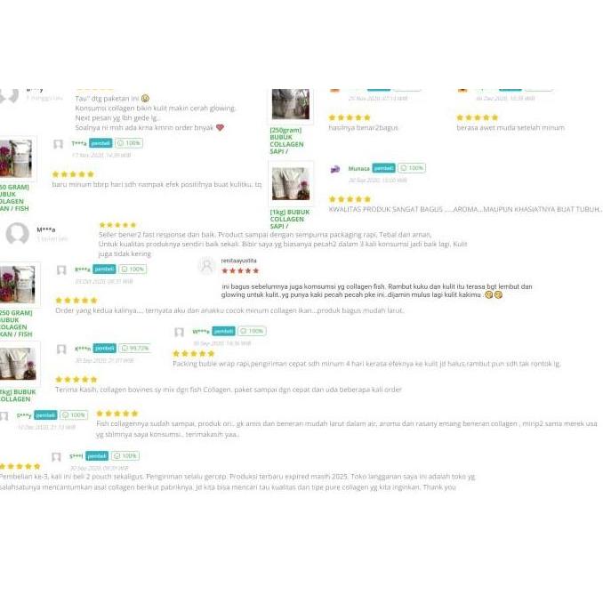 Bisabanget- Pure Hydrolyzed Bovine Collagen Peptide/ Bubuk Kolagen Bovine Murni