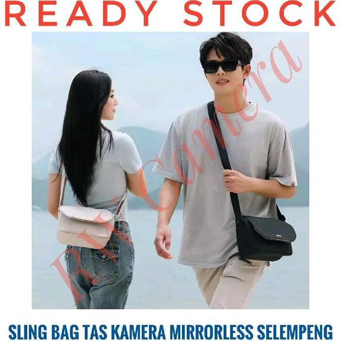 Sling Bag Tas Kamera Camera Mirrorless Selempang Sony Nikon Canon Fujifilm Xt30 Xm5 A6000 A6400 Z5 Z