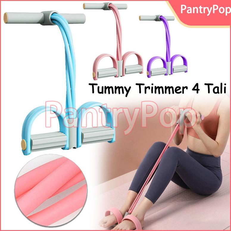 Tummy Trimmer 4 Tali / Alat Fitness Alat Olahraga Pengecil Perut Pembakar Lemak / Alat Olahraga Peng