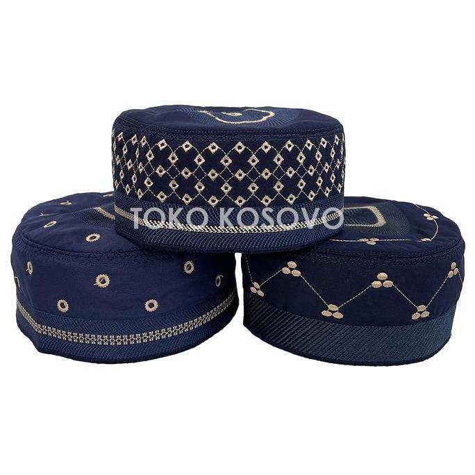 Bagusbanget- Grosir (10 Pcs) Peci Madinah Bugis Paket Usaha Kopiah Haji Medina Santri Pesantren Dewa