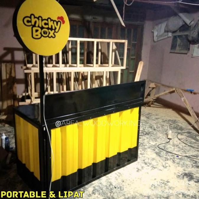 Terlaris Booth Rombong Besi Lipat Semi Kontainer Knock Down