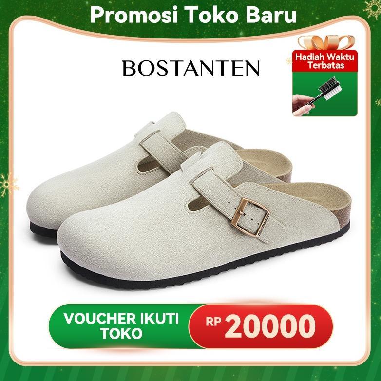 [Ark Shoes]BOSTANTEN Birken Sandal Wanita Elegan Sol Karet Lembut Anti Slip Serba Cocok Casual Senda