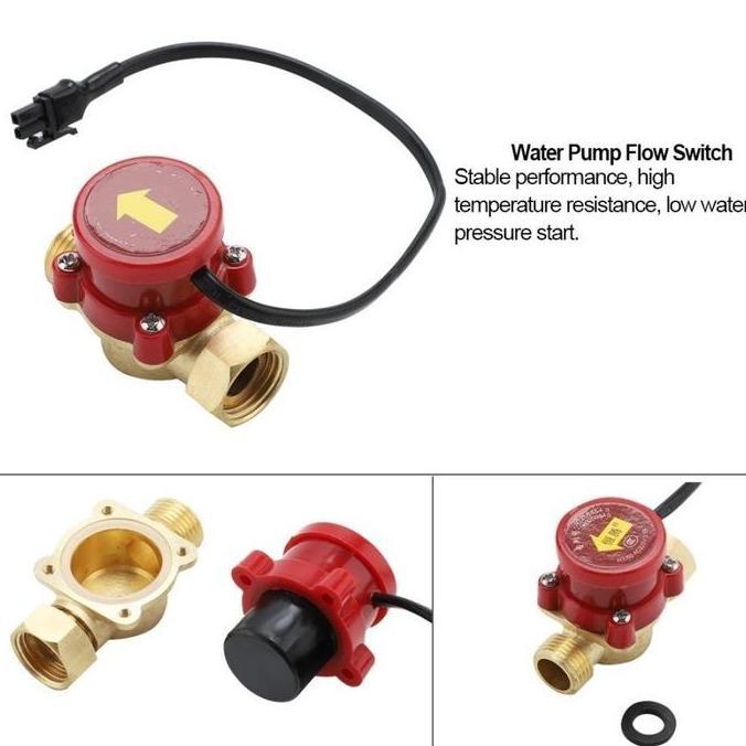 Gasajaya- Flow Switch 1/2 Inch Saklar Otomatis Pompa Booster Water Switch 1/2''