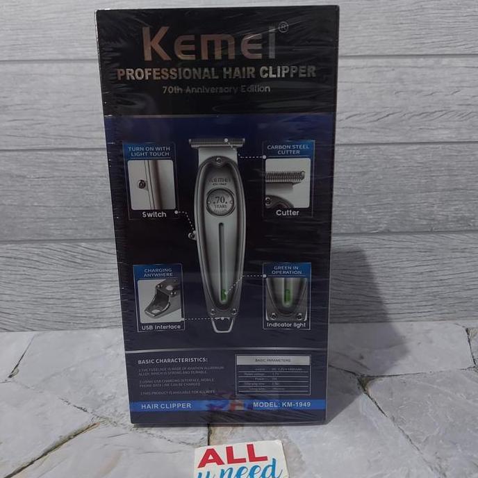 Studix- Hair Trimmer Kemei Km-1949 Original - Hair Clipper Kemei 1949 Murah
