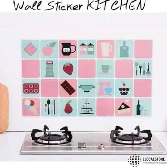 Wall Stiker wallsticker dinding dapur anti minyak anti air anti panas