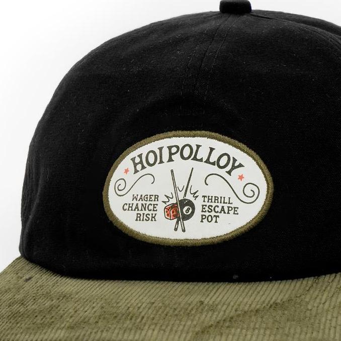 Papipapu- Hoi Polloy - Topi - Wager Cap (Black Green) Corduroy Twill