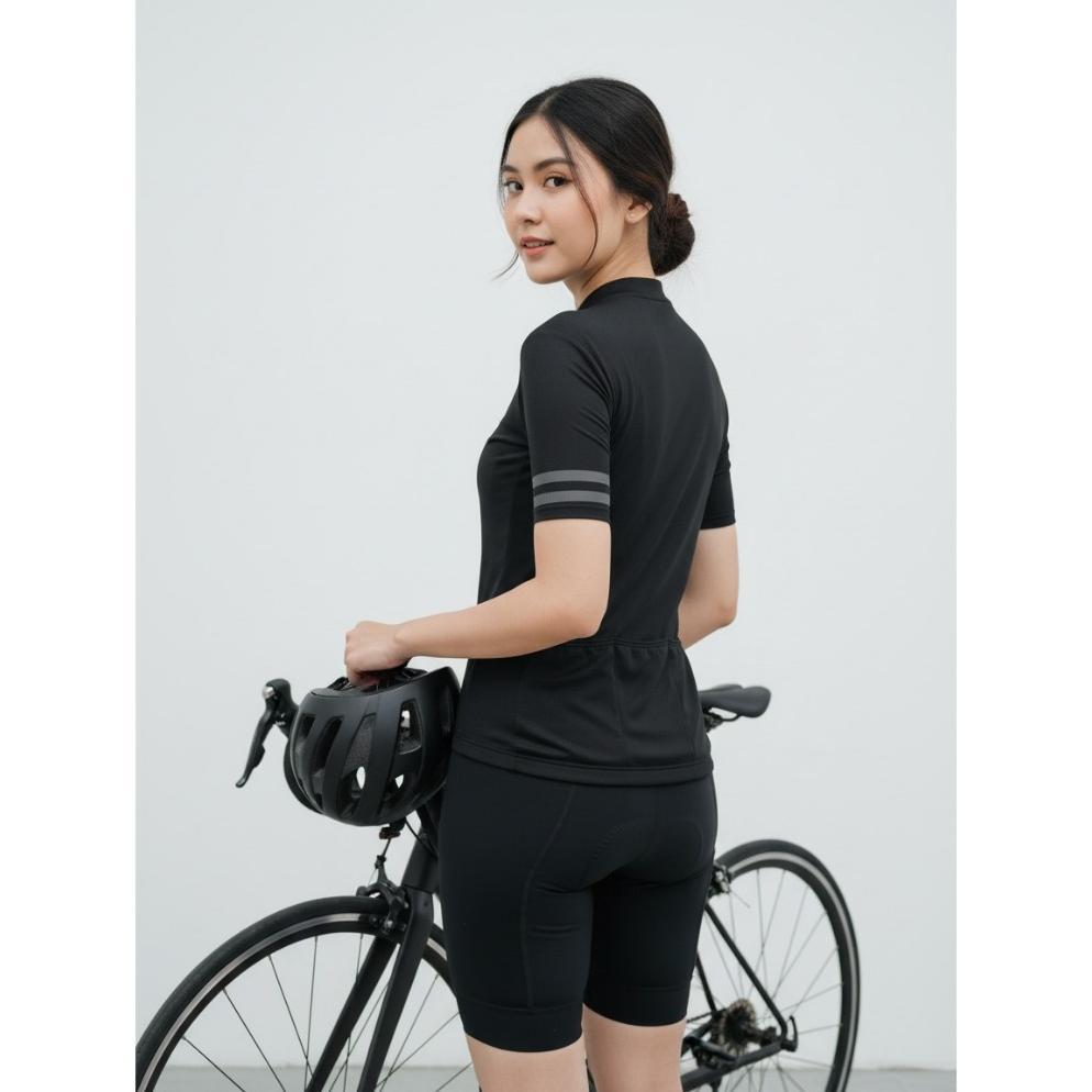 BESTPROMO BAJU SEPEDA / JERSEY SEPEDA ROADBIKE AERO POLOS POLOS / KAOS SEPEDA POLOS - HITAM