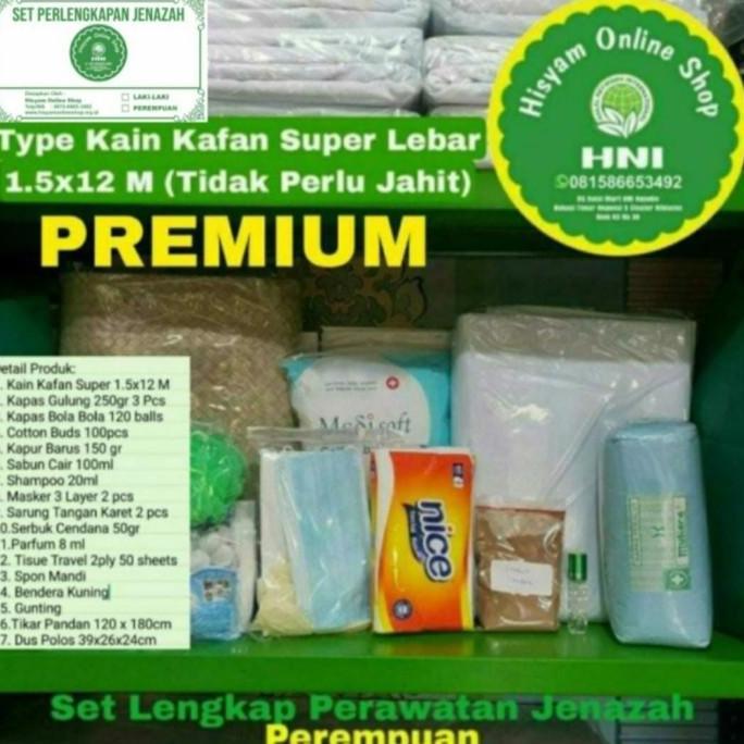 Set Lengkap Pengurusan Jenazah |Kain Kafan Premium | Perempuan