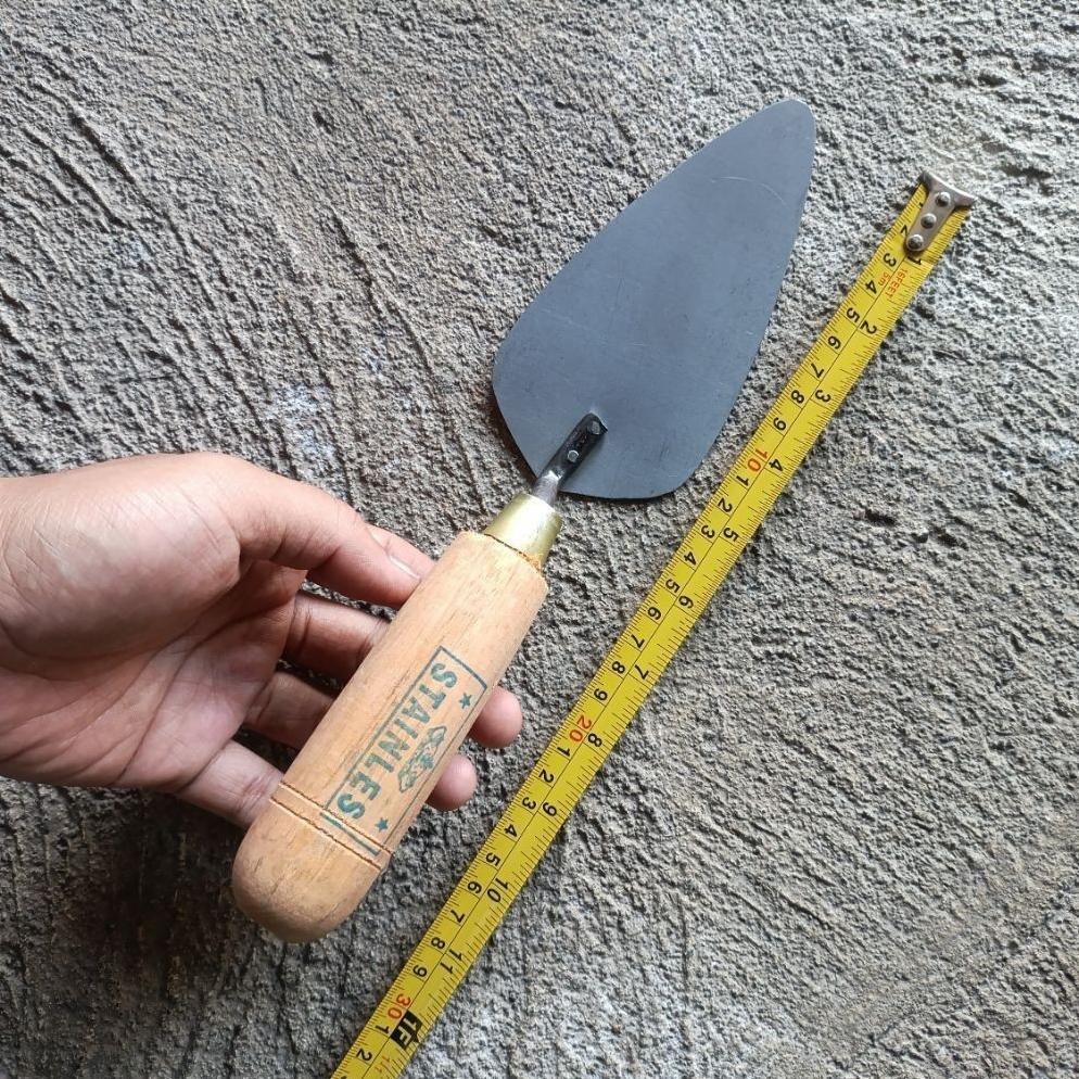 DISKON CETOK STAINLESS ORIGINAL PECOK GALUR SENDOK SEMEN ASLI CETOK SEKOP MINI TUKANG ALAT TANI PERK