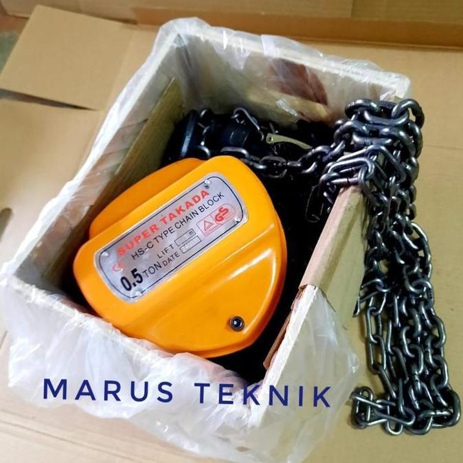 Takel /Derek/Chain Block 1/2Ton x 5m Supertakada