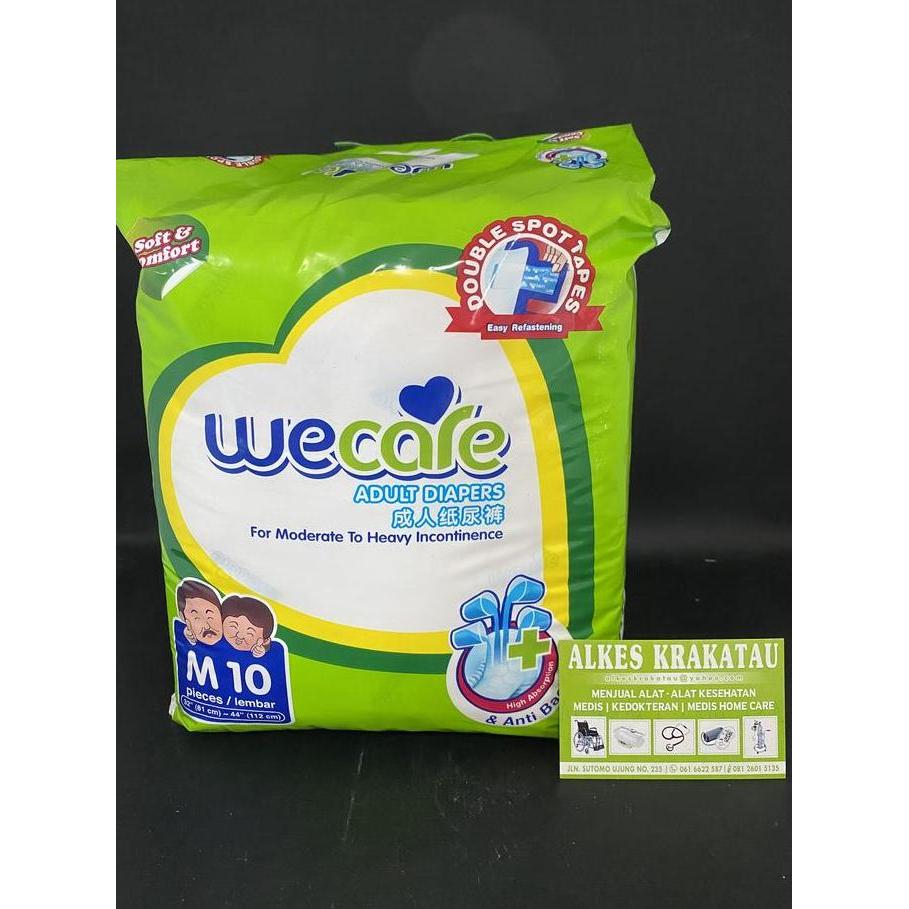 We Care Adult Tape Diaper M10/L8/XL8 Premium Popok Dewasa Wecare