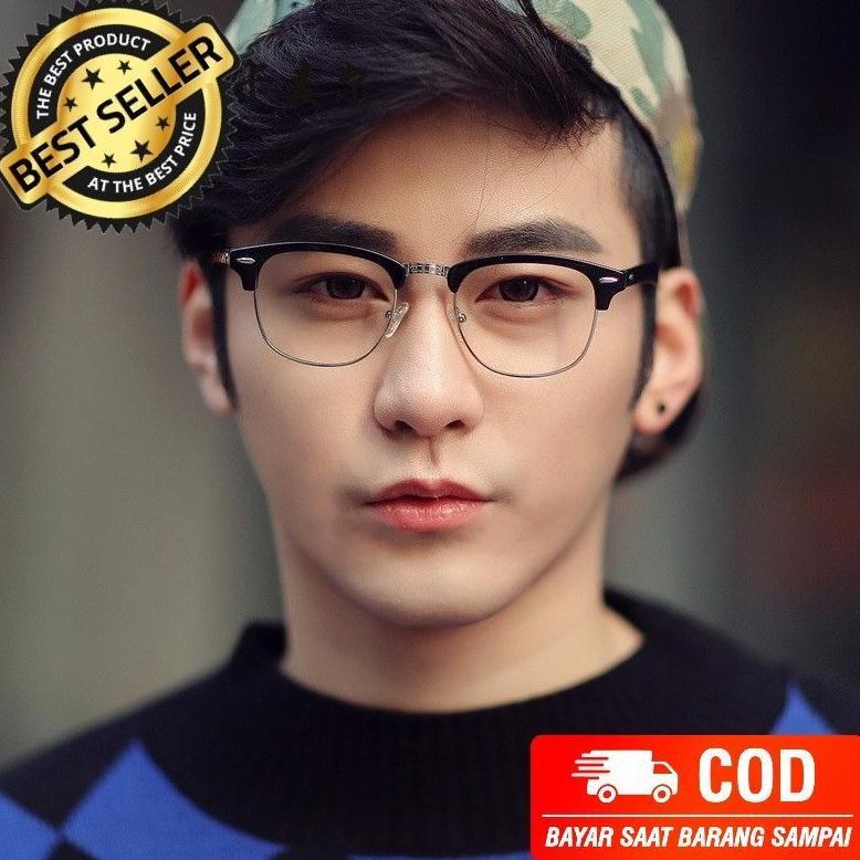 GARANSI Kacamata Half Frame Anti Radiasi 100% Pria Wanita Ready Makassar