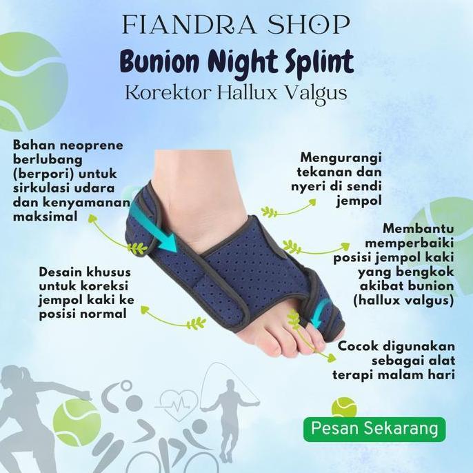 Bunion CORRECTOR KOREKSI Aluminum Bunion HALLUX Splint Pad Terapi JARI