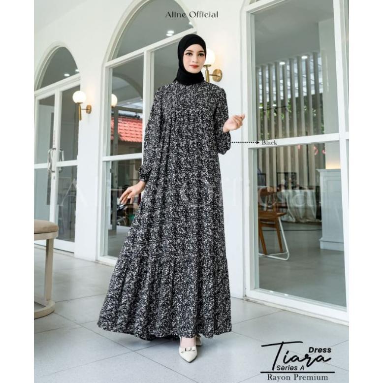 Tiara Dress Aline Official Gamis Motif Dress