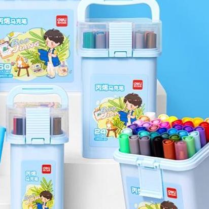 BEBAS ONGKIR - Deli Spidol Akrilik / Acrylic Marker 60 Colors HM311