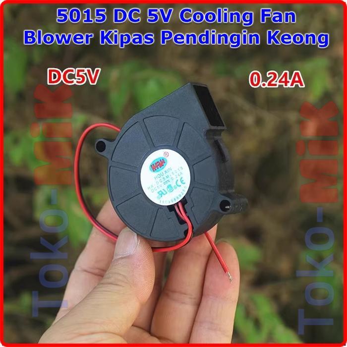 5015 5V DC Mini Blower Fan Kipas Pendingin Keong Brushless Cooling Fan