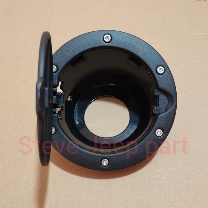 Cover tutup tangki bensin Jeep Wrangler Rubicon JK Tulisan Jeep