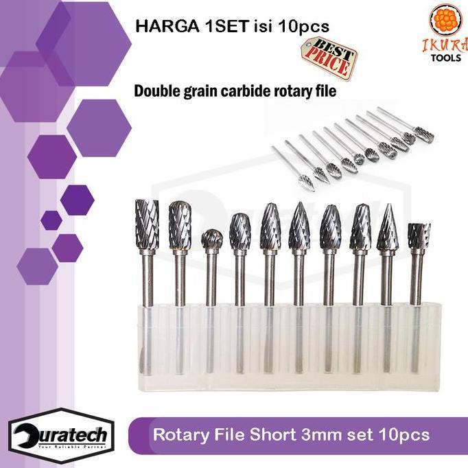 Rotary file set 10 pcs / Mata tuner tuner cuner porting set die mini