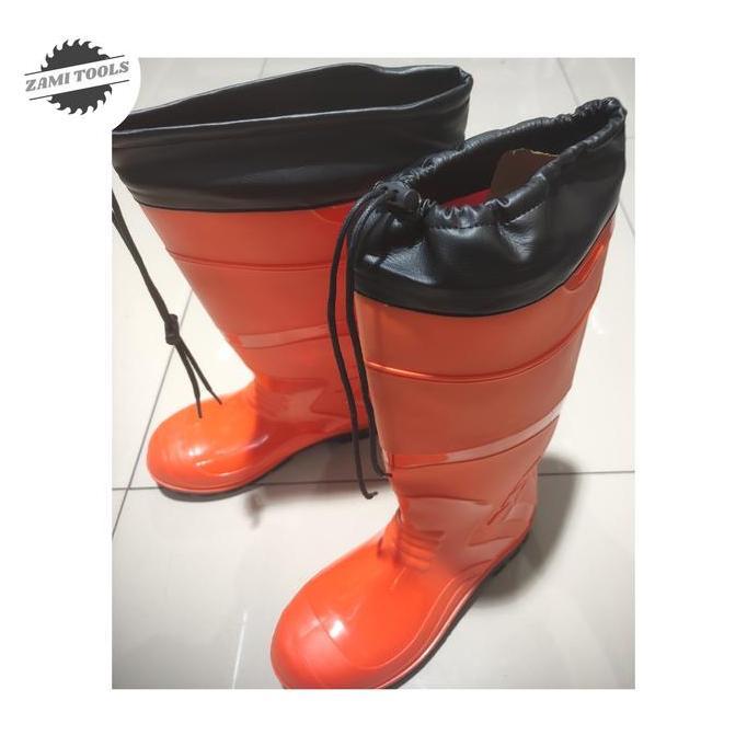sepatu boots safety krisbow orange