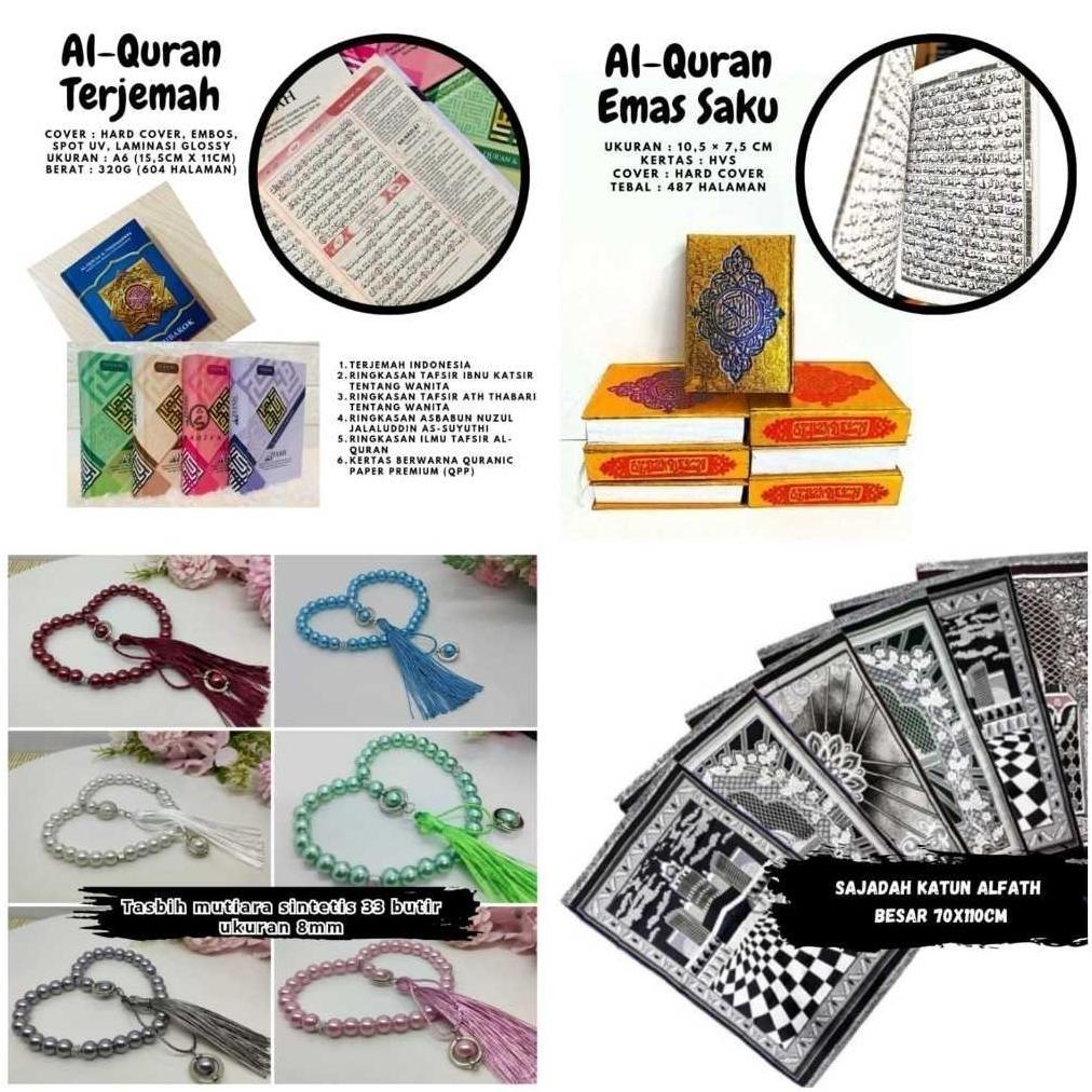 terbaru alat sholat seserahan/ mahar seperangkat alat sholat pernikahan/ seperangkat alat sholat mah