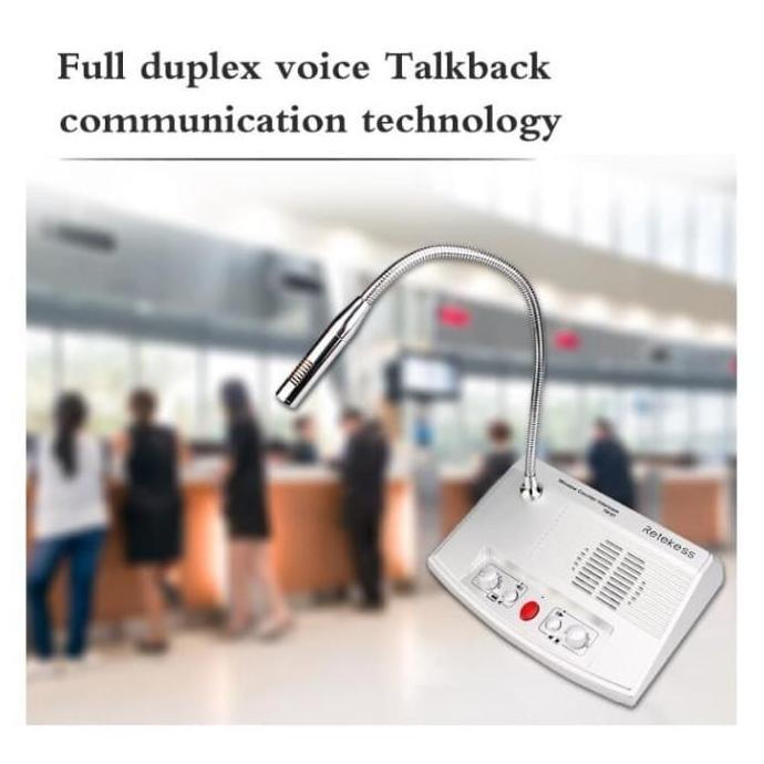 Window dual way counter intercom - mic loket - Zhudele Retekess TW101