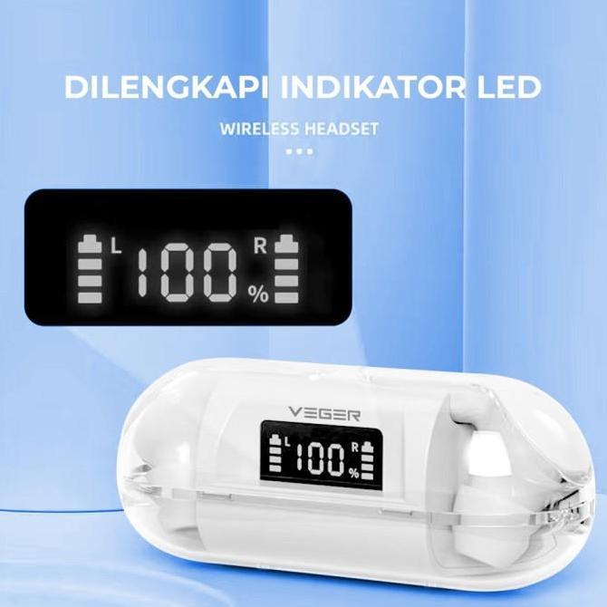 VEGER VT-100 TWS True Wireless Earphone Stereo Headset bluetooth