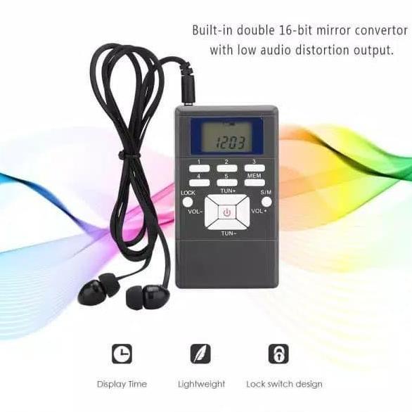 Radio Saku FM Digital Stereo Display LCD