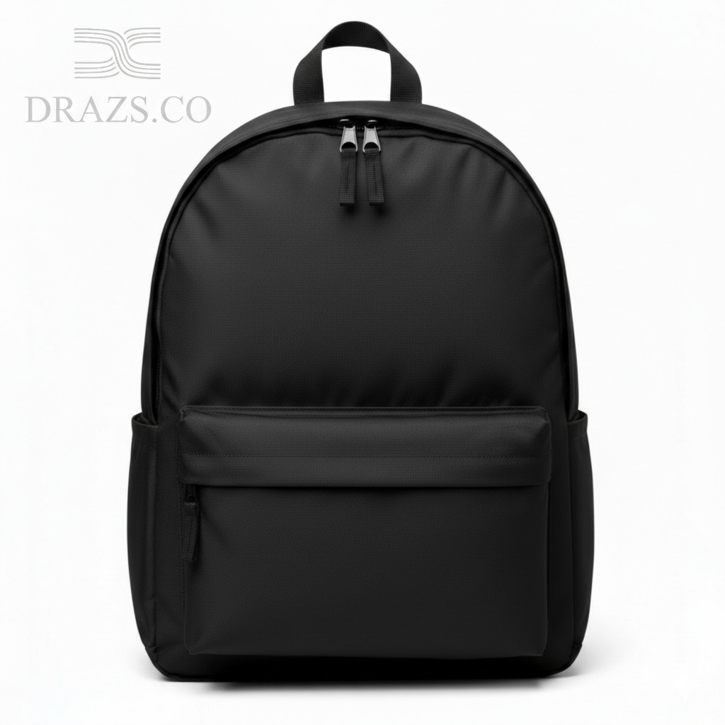 tas ransel polos hitam,tas sekolah polos hitam cowo cewe