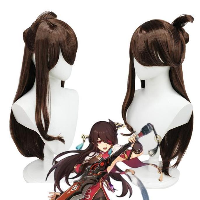 Ready LOL-90 wig beidou rambut palsu cosplay anime karakter murah
