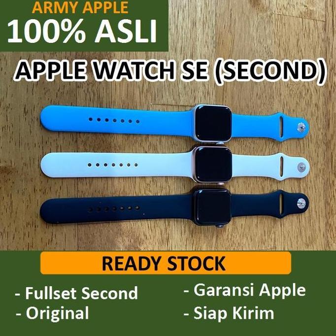 Apple Watch SE 40mm 44mm Second Fullset Bekas Original Mulus iWatch Ready
