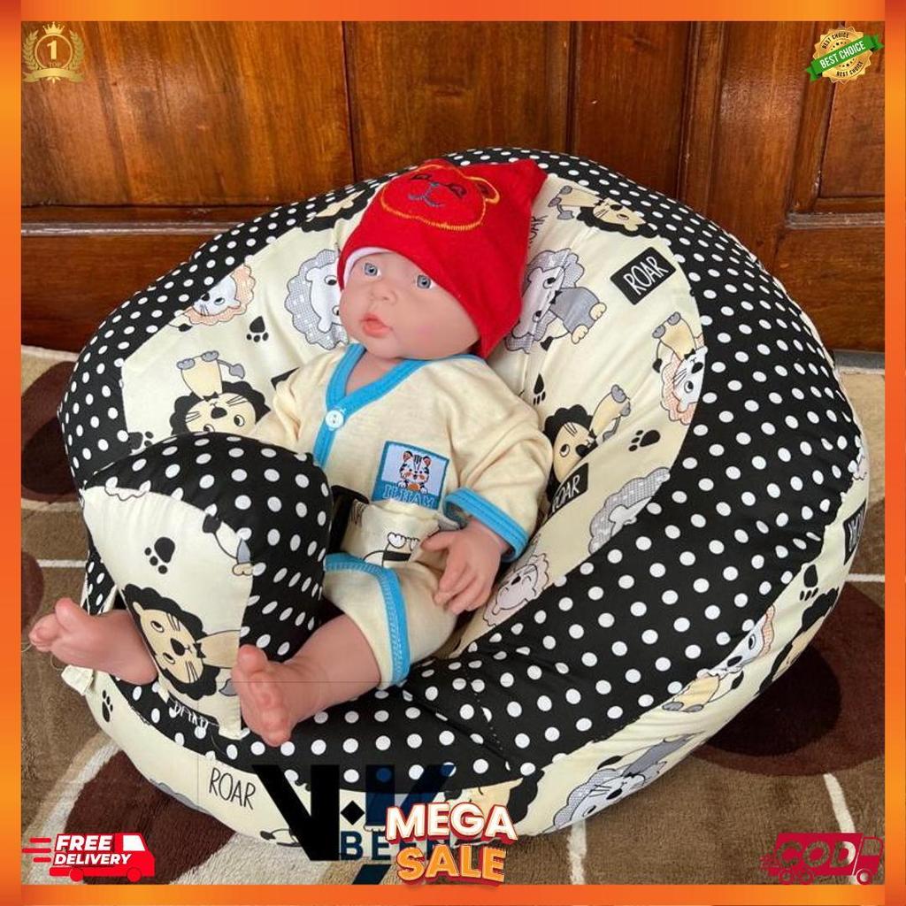 Premium Sofa Bayi Belajar Duduk | Kursi Duduk Bayi | Tempat Duduk Bayi | Di Lengkapi Sabuk Dan Banta