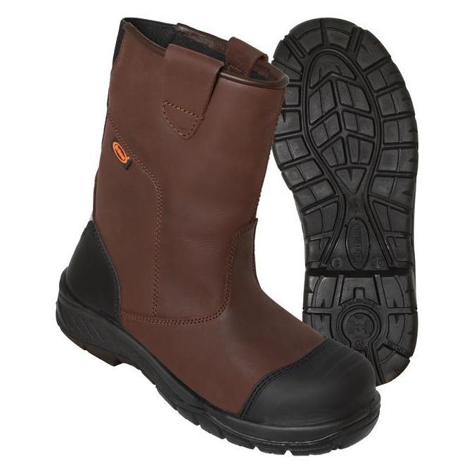 Dr OSHA Mustang 3373 S2 Composite Wateroof Safety Shoes Boot - Brown